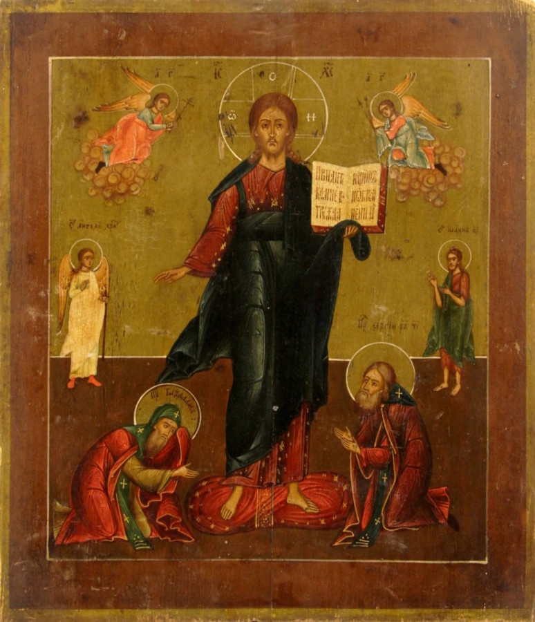 Antique 18c Russian Icon of Christ Smolenskiy(83531)