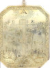 Antique 19c 84 Silver Russian Double Sided icon pendant (12555)