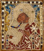 Antique 18c Russian Icon Mother of Vladimir (12719)