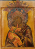 Antique 18c Russian Icon of Vladimir Volokolamskaya (14298