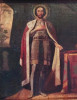 Antique 19c Russian icon of Alexander Nevsky & Kiot