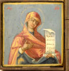 Antique 19c Russian Icon Of Deesis Tryptic (9899)