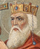 Antique Russian icon of St Vladimir (1120)