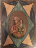 Antique 19c Russian icon of Burning Bush (1179)