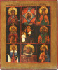 Antique 19c Russian icon of Many Panels (4736)