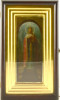 Antique 19c Russian icon of St.Olga & Kiot (14261)