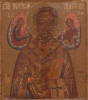Antique 18c Russian Icon of St Nicholas(12252)