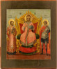 Antique 19c Russian Icon of the Christ Enthroned (8379)
