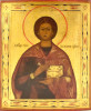 Antique 19c Russian icon of Pantaleon (14169)