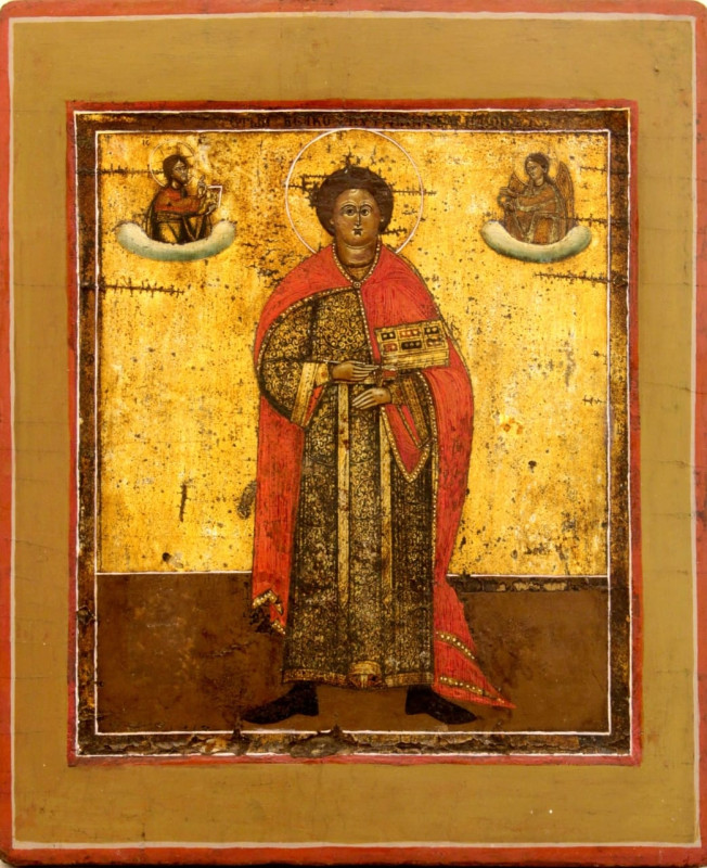 Antique 18c Russian Icon of the Pantaleon (96287)