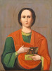 Antique 19c Russian Icon of the Pantaleon (1440)