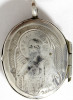 Antique 19c 84 Silver Russian Double Sided Pendant (8697)