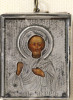 Antique 19c 84 Silver Russian icon of St Peter (8645)