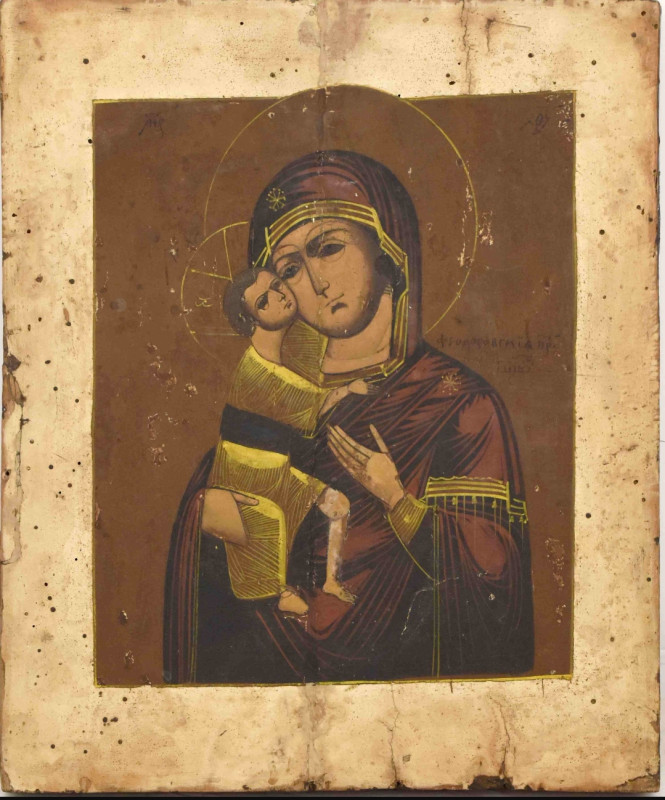 Antique 19c Russian Icon of Fedorov (14387)