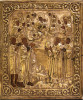 Antique 18c Russian icon of the Veneration of the Burning Bush (6369)