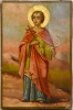 Antique 19c Russian icon of St Trifon (14403)