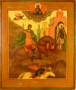 Antique 19c Russian of St Demetrius of THESSALONIKI (13215)