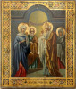 Antique 19c Russian Icon of the Presentation of Christ in the Temple (11321)