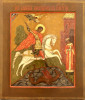 Antique 19c Russian Icon of St George (9604)