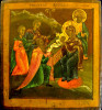 Antique 18c Russian icon of Christmas (71416)