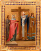 Antique 19c Russian Icon of the Elevation of the Cross (5995)