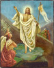 Antique 19c Russian Icon of Christ Resurrection (14197)