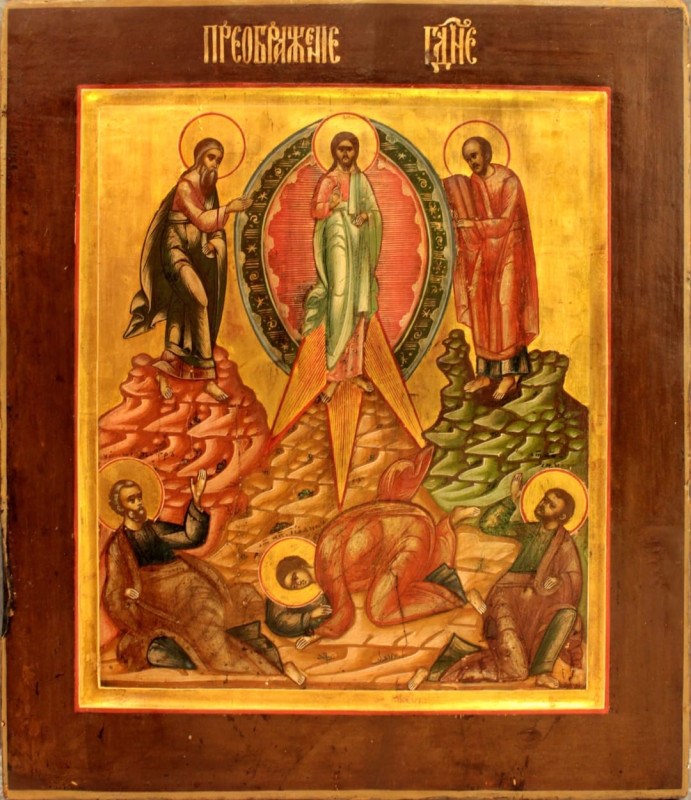 Antique 19c Russian Icon of the Transfiguration (7216)