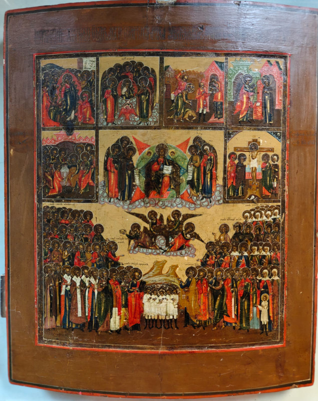 Antique 18-19c Russian icon of the Week(13322)