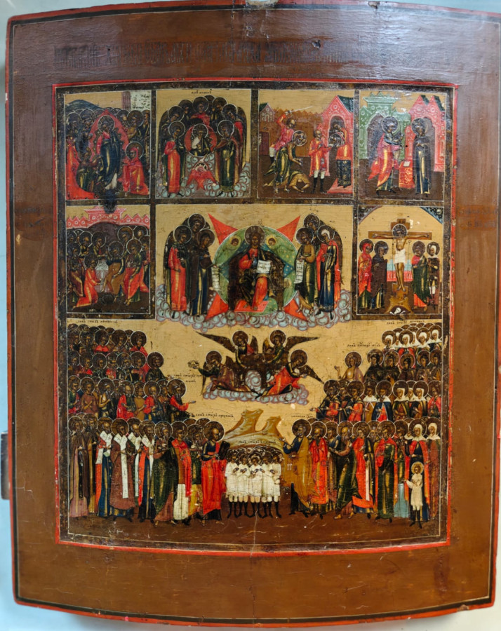 Antique 18-19c Russian icon of the Week(13322)