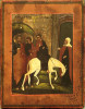 Antique 19c Russian Icon of the Palm Sunday (7870)