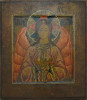 Antique 18c Russian icon of Christ Blessed in Silence (14525)