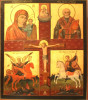 Antique 19c Russian Icon of Four Parts (5090)