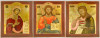Antique 18c Russian icons of Deesis (13871)