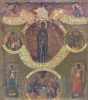 Antique 17-18c Russian icon of Mother of God (7692)