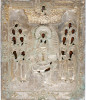 Antique 18-19c Russian icon of Akafist (3430)
