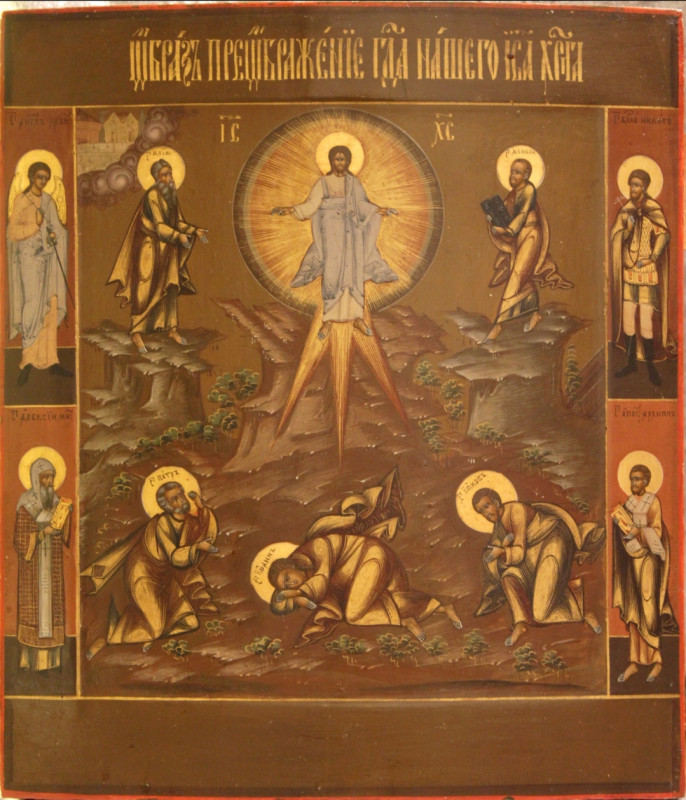 Antique 19c Russian Icon of the Transfiguration (6363)