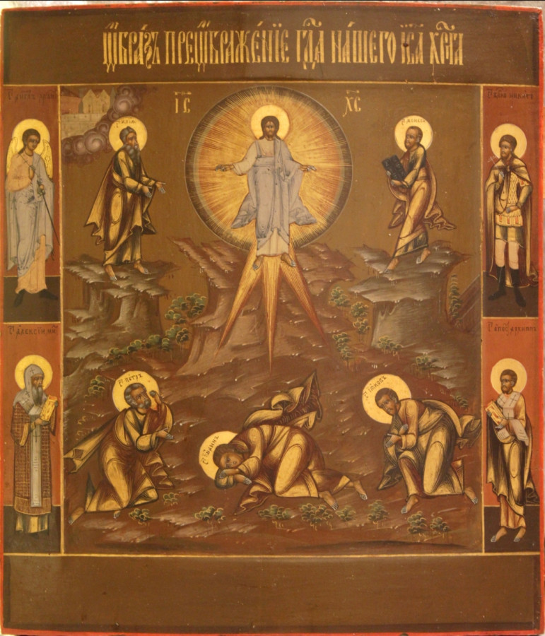 Antique 19c Russian Icon of the Transfiguration (6363)