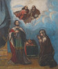 Antique 19c Russian Icon of Alexander Nevsky & Anna (1235)
