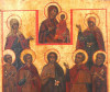 Antique 18c Russian icon of the Veneration of Icon of Smolensk (31329)