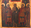 Antique 18c Russian icon of the Veneration of Icon of Smolensk (31329)