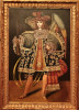 Antique Oil On Canvas Of Archangel Mihail Cusco school (1120)