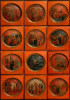 Antique 18c Set of twelve Russian icons of the Passion of Christ (5679)