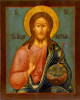 Antique 19c Monumental Russian icon of Christ (12767)