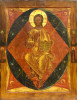 Antique 18c Russian Icon of Christ The Almighty Enthroned (14578)