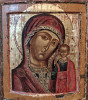 Antique 17c Russian icon of Kazan (8672)