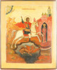 Antique 18c Russian icon of st George (7822)