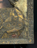 Antique 19c 85 Silver Russian icon of Christ (1112)