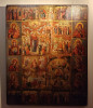 Antique Monumental Icon of Four Parts (1117)
