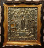 Antique 19c 84 Silver Russian icon of the "All who sorrow" (1119)