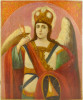 Antique 19c Russian Icon of St Mihail (14240)